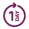1 om dagen